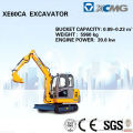 XCMG excavator XE60CA (Bucket Capacity: 0.23m3, Operating Weight: 5960kg) of small excavators for sale